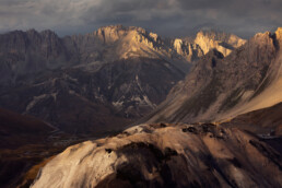 Ambiance d'orage dans les Alpes françaises