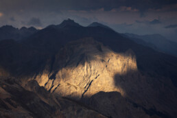Ambiance d'orage dans les Alpes françaises