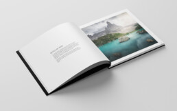 Page intérieure du livre Dolomiti sommets en lumière de Joan HAAS