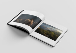 Page intérieure du livre Dolomiti sommets en lumière de Joan HAAS